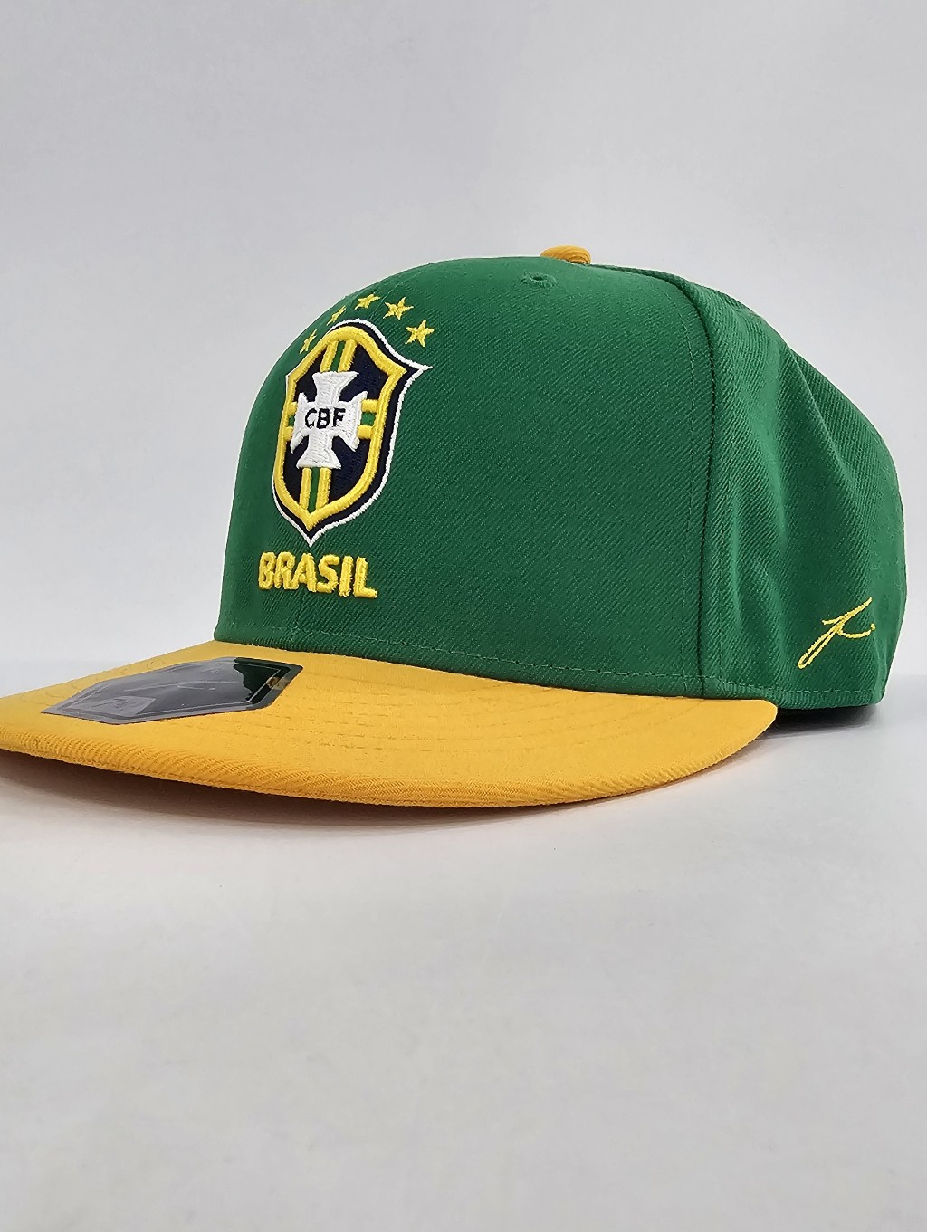 Brasil Brazil Cbf National Soccer Team Fi Collection Fitted Men's Cap